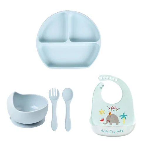 Kit Introdução Alimentar Silicone Baby Soft (5 peças)