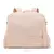 Mochila de fraldas Soboba em veludo rosa, com design moderno e espaço ideal para o dia a dia da mamãe.