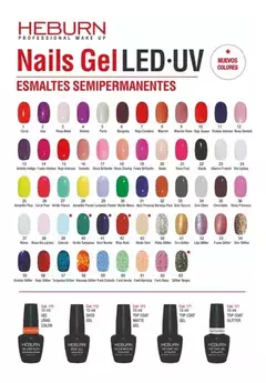 Esmalte Semipermanente Heburn Color Gel 15ml - comprar online
