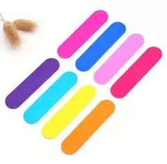 MINI LIMA DE UÑAS COLOR LISO X UNIDAD