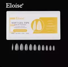 Tips soft gel PRELIMADO ALMENDRA X480 EN CAJA