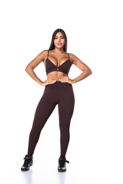 Conjunto Top Sutia + Calça Legging Suplex