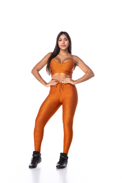 Conjunto Top Alcinha + Legging MicroCanelado - comprar online