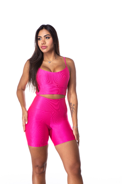 Imagem do Conjunto Top Alcinha + Short MicroCanelado