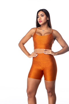 Conjunto Top Alcinha + Short MicroCanelado