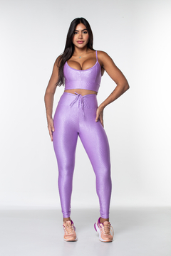 Conjunto Top Alcinha + Legging MicroCanelado na internet
