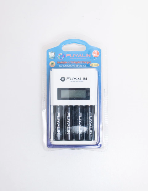 Pilha Recarregável Profissional + Carregador Fuyalin AA 1.2v 1800mAh