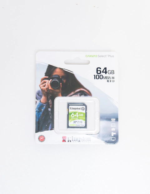 Cartão de Memória Kingston SDXC Canvas Select Plus 64gb 100MBs
