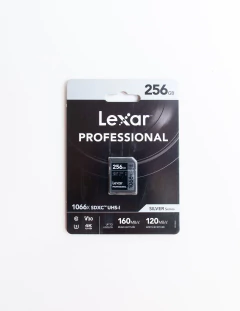 Cartão de Memória Lexar Professional 256gb 160mbs SDXC UHS-I SILVER SERIES