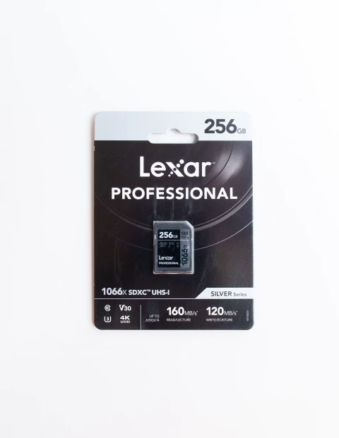 Cartão de Memória Lexar Professional 256gb 160mbs SDXC UHS-I SILVER SERIES