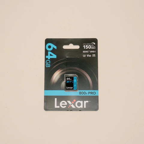 Cartão de Memória Lexar 64GB 150mbs SDXC UHS-I 800x PRO