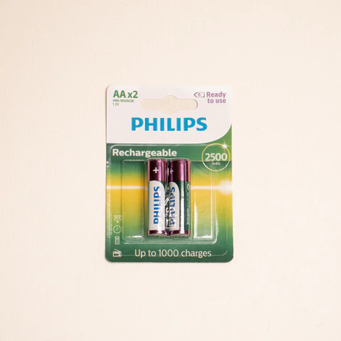Pilha Recarregável Philips AA 1.2v 2500mAh