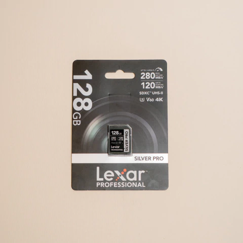 Cartão de Memória Lexar Professional 128gb 280mbs SDXC UHS-II SILVER PRO