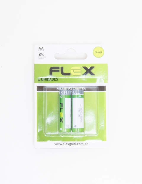 Pilhas AA Alcalina Flex 2 unid.