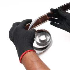 Par de luvas antiestática para manipulação de negativos Preta - comprar online