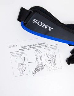 Alça de Pescoço Original Sony Premium Goods para filmadoras na internet