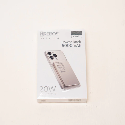 Power Bank HREBOS 5000mAh 20W Magnético /USB C
