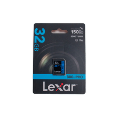 Cartão de Memória Lexar 32GB 150mbs SDHC UHS-I 800x PRO