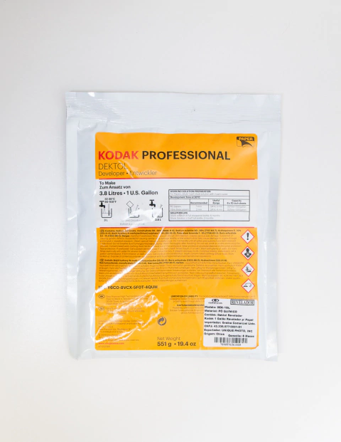 Revelador em pó Kodak Dektol 551G - 3,8L