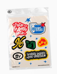 Cartela de Adesivos Diga X