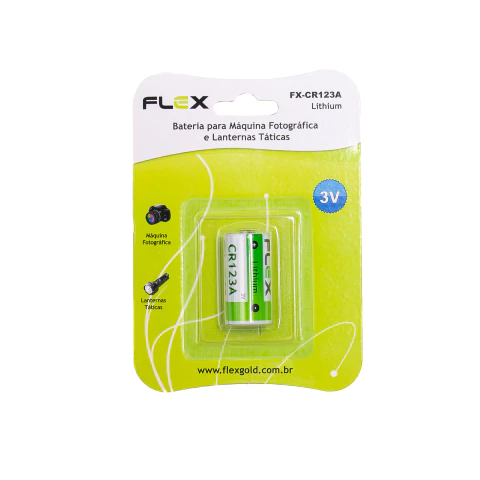 Bateria CR123A 3V Lithium Flex