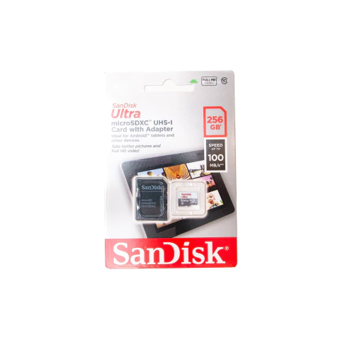 Cartão de Memória SanDisk Ultra 256gb 100mbs Micro SDXC UHS-I