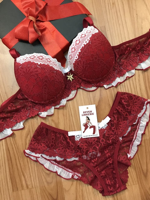 Conjunto de Babadinhos Vermelho