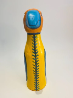 PASSARO GUARDIÃO AMARELO DELLY FIGUEIREDO - Pedro Paschoal Objetos & Arte