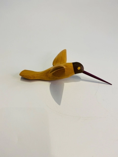 BEIJA FLOR EM MADEIRA G