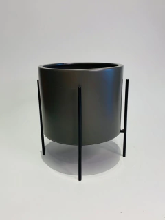 VASO C/ SUPORTE CHUMBO FOSCO 57429 - comprar online