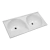 Tanque Indimel Duplo 1.00X50 Mármore Com Fibra Branco