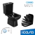 Combo Icasa Misti Black Bacia com Caixa Acoplada Mais Acessórios e Assento Soft Close - comprar online