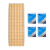 Kit 10 Telha Afort Pvc Plan 2.42X88 Marfim + 4 kit Fixação