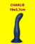 Charlie 19x3,7 | Prótese Cyber Skin com Ventosa - comprar online
