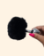 Plug M | Pompom Preto 7x2,8 cm