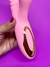 Vibrador Vai e Vem com Estimulador de Pulsação com Linguinha Recarregável Liza