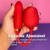 Sugador de Clitoris com Vibrador Vai e Vem Rosa Recarregável na internet