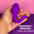 Vibrador Duplo por Aplicativo Bluetooth Dora Recarregável