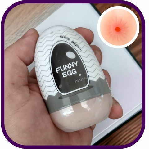 Masturbador Masculino com Formato de Ânus em CyberSkin Funny Egg