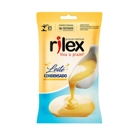 Preservativo com Aroma de Leite Condensado com 3 unidades - Rilex