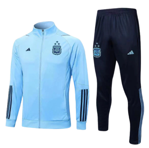 Conjunto Jaqueta Argentina 2022 Masculina - Azul Claro
