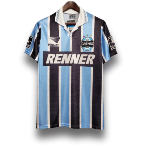 Camisa Grêmio I - 1995 - Torcedor - Masculino (Retro) - Tricolor