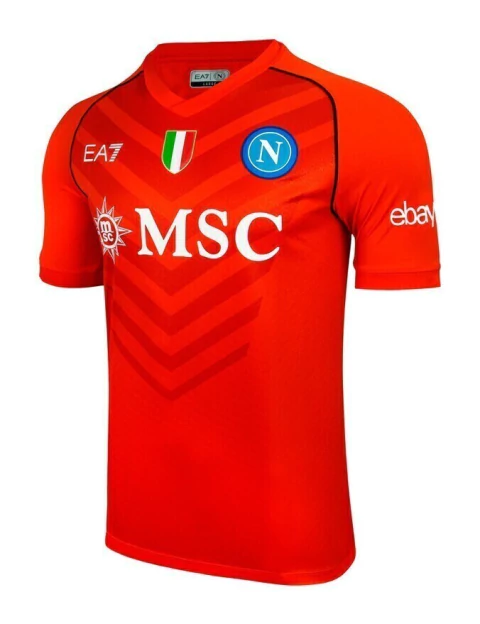 Camisa Napoli 2023/24 - Goleiro Masculina - Laranja