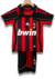 Kit Infantil Milan 2006/07 Retrô - Preto Vermelho