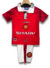 Kit Infantil Manchester United 1996/97 Retrô - Vermelha