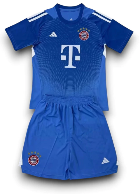 Kit Infantil Bayern de Munique 2025/26 Goleiro - Azul Escuro - comprar online