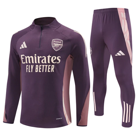 Conjunto Arsenal 2024/25 Blusão e Calça de Treino - Masculina - Roxo - comprar online