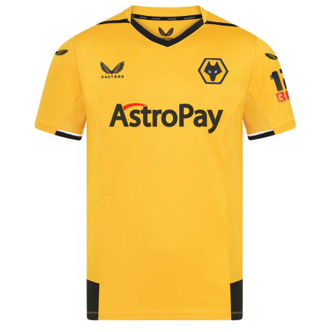 Camisa Wolverhampton (Wolves) I 22/23 Torcedor Masculina - Amarelo