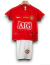 Kit Infantil Manchester United 2007/08 Retrô - Vermelha