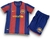 Kit Infantil FC Barcelona 2007/08 Retrô - Azul e Grená